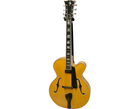 Amber Archtop Guitar